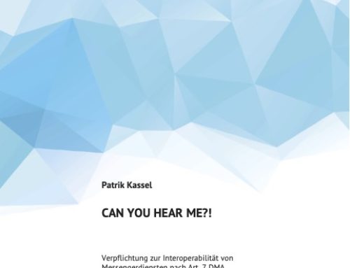 CAN YOU HEAR ME?! Verpflichtung zur Interoperabilität von Messengerdiensten nach Art. 7 DMA