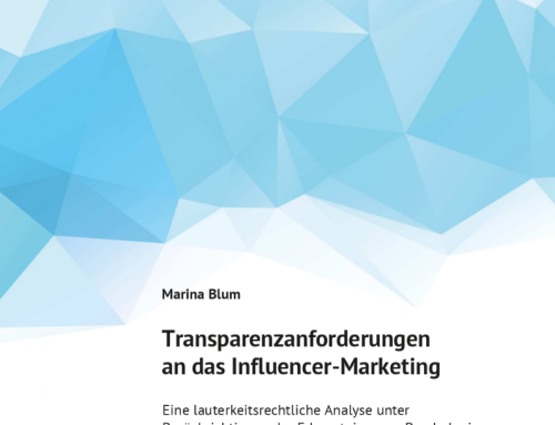 Transparenzanforderungen an das Influencer-Marketing