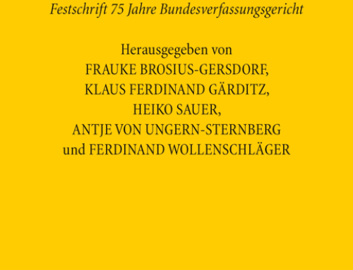Verfassungsrechtspflege – Festschrift 75 Jahre Bundesverfassungsgericht